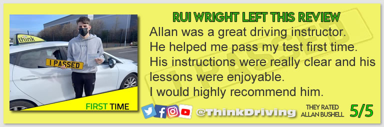 Harry Parsonage Wrote this awesome review of allan bushell driving instructor from Sandhurst & Camberley