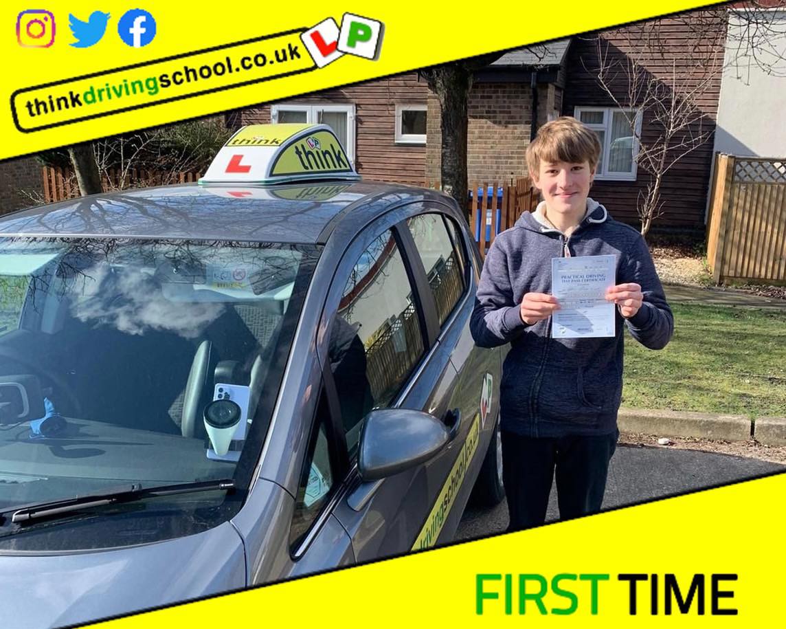 Passed with think driving school March 2022 and left this 5 star review