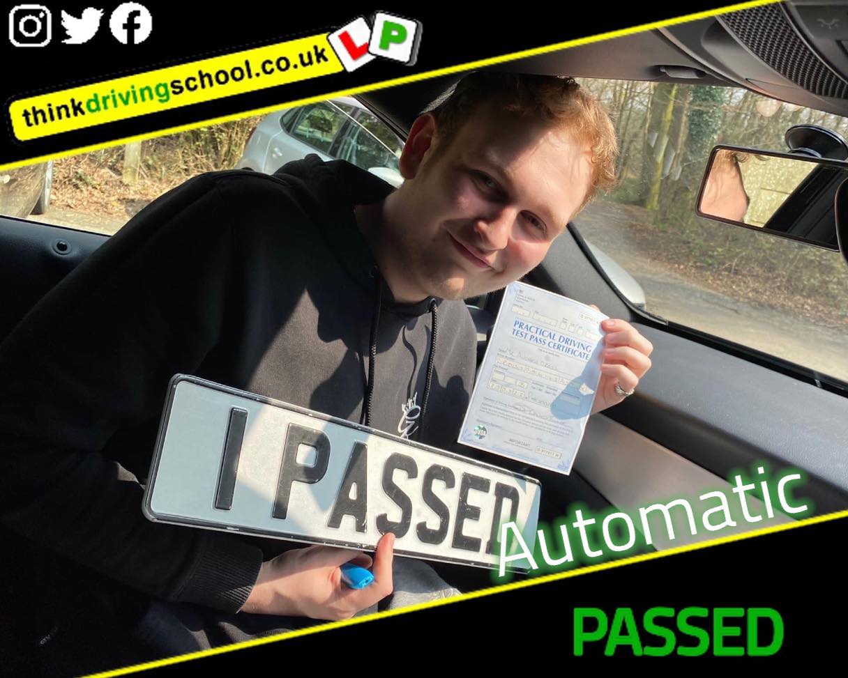 Paul Passed with driving instructor Scott Clements from Alton in October 2021