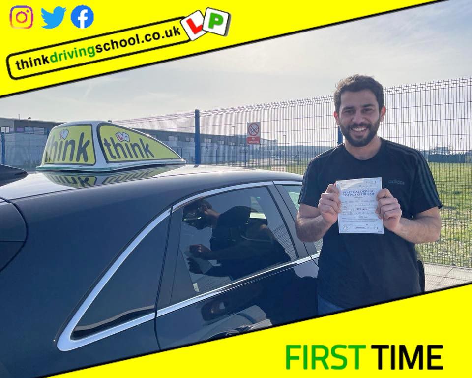 Passed with think driving school March 2022 and left this 5 star review