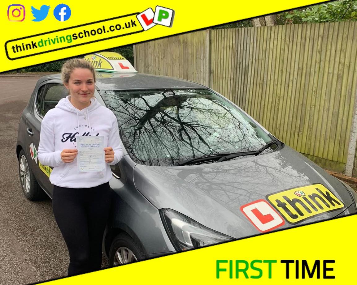 Passed with think driving school March 2022 and left this 5 star review