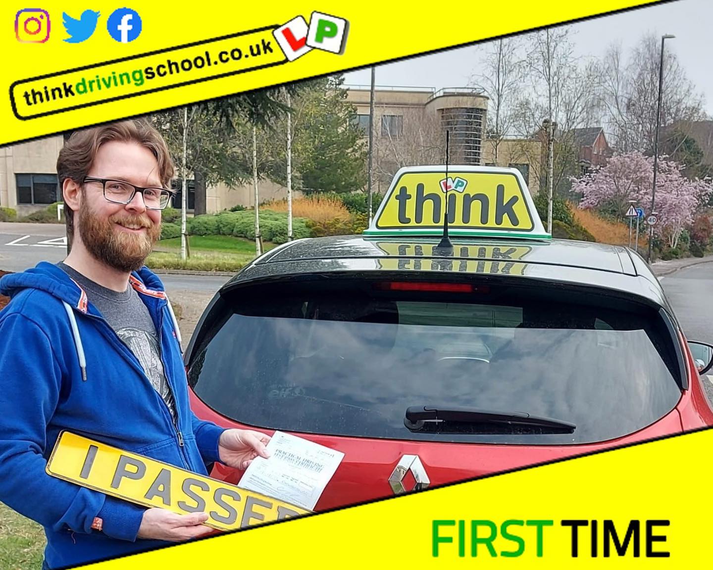 Passed with think driving school March 2022 and left this 5 star review