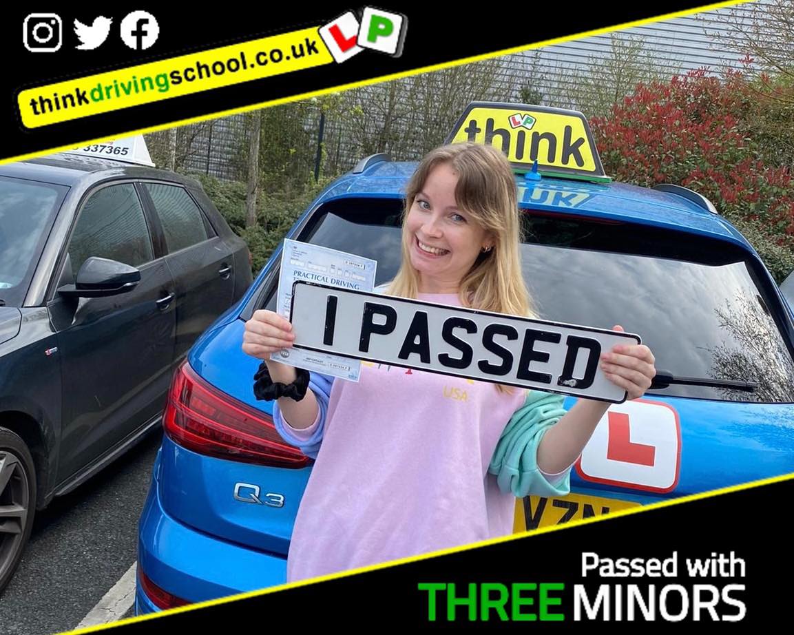 Passed with think driving school March 2022 and left this 5 star review
