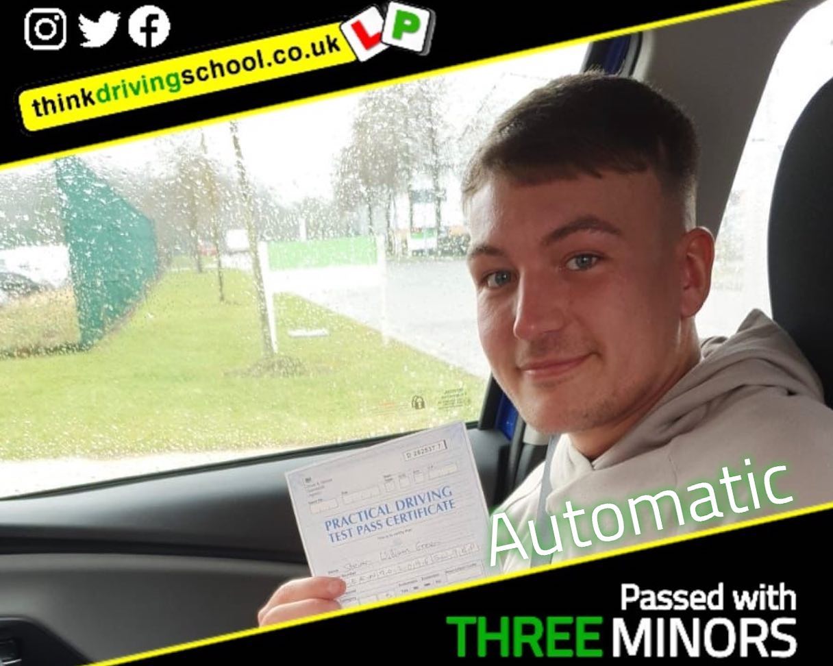 Passed with think driving school March 2022 and left this 5 star review