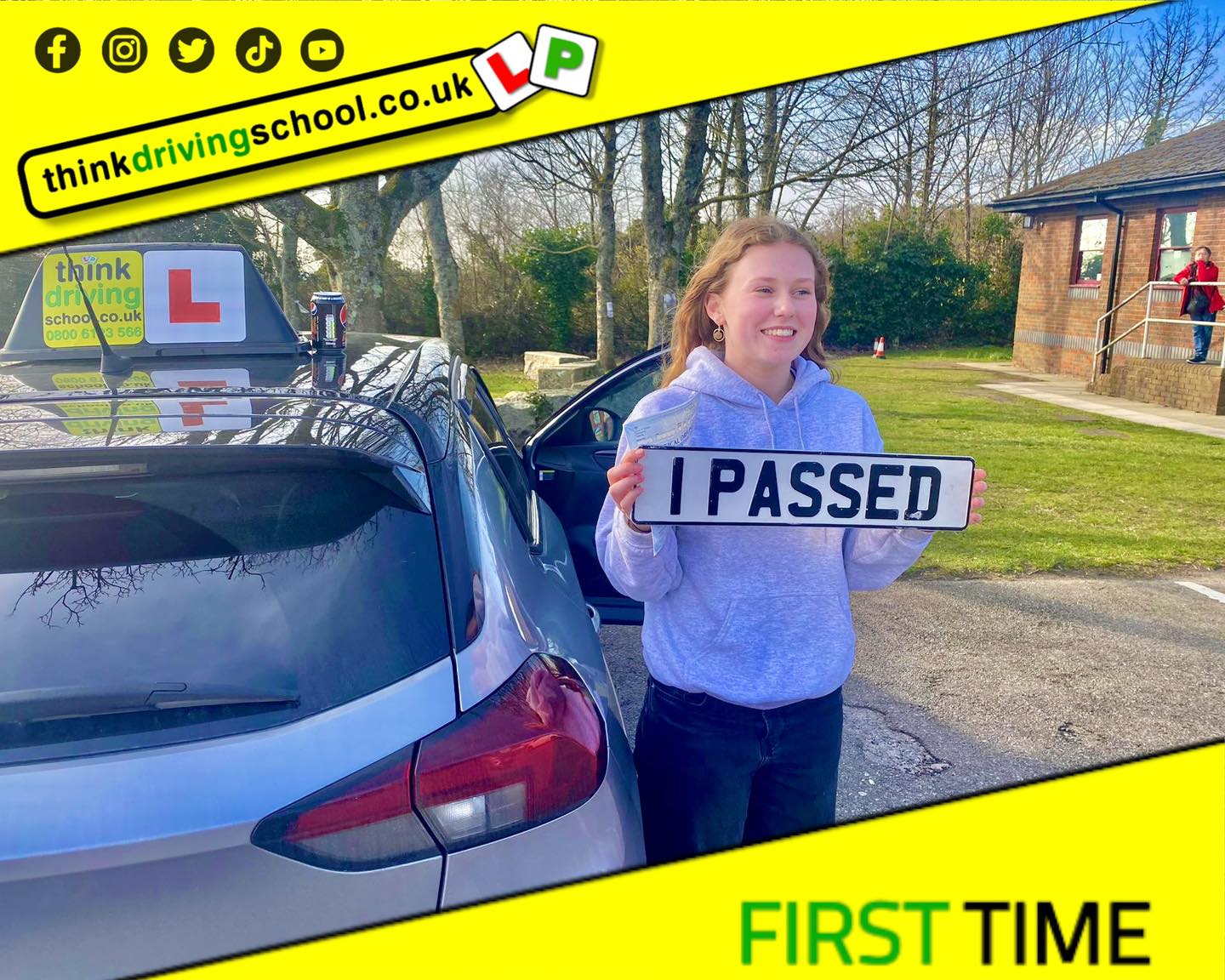 Passed with think driving school MARCH 2024 and left this 5 star review