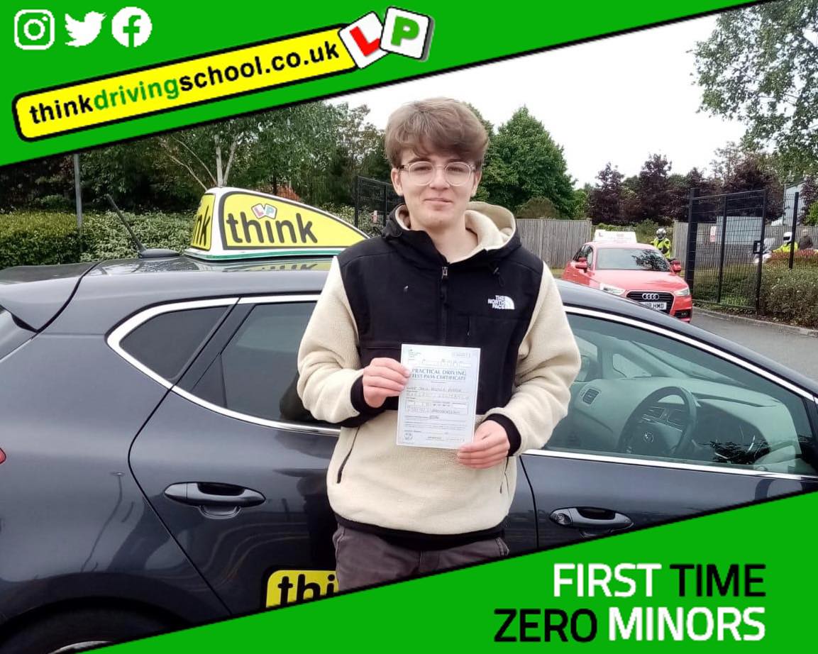 Passed with think driving school MAY 2022 and left this 5 star review