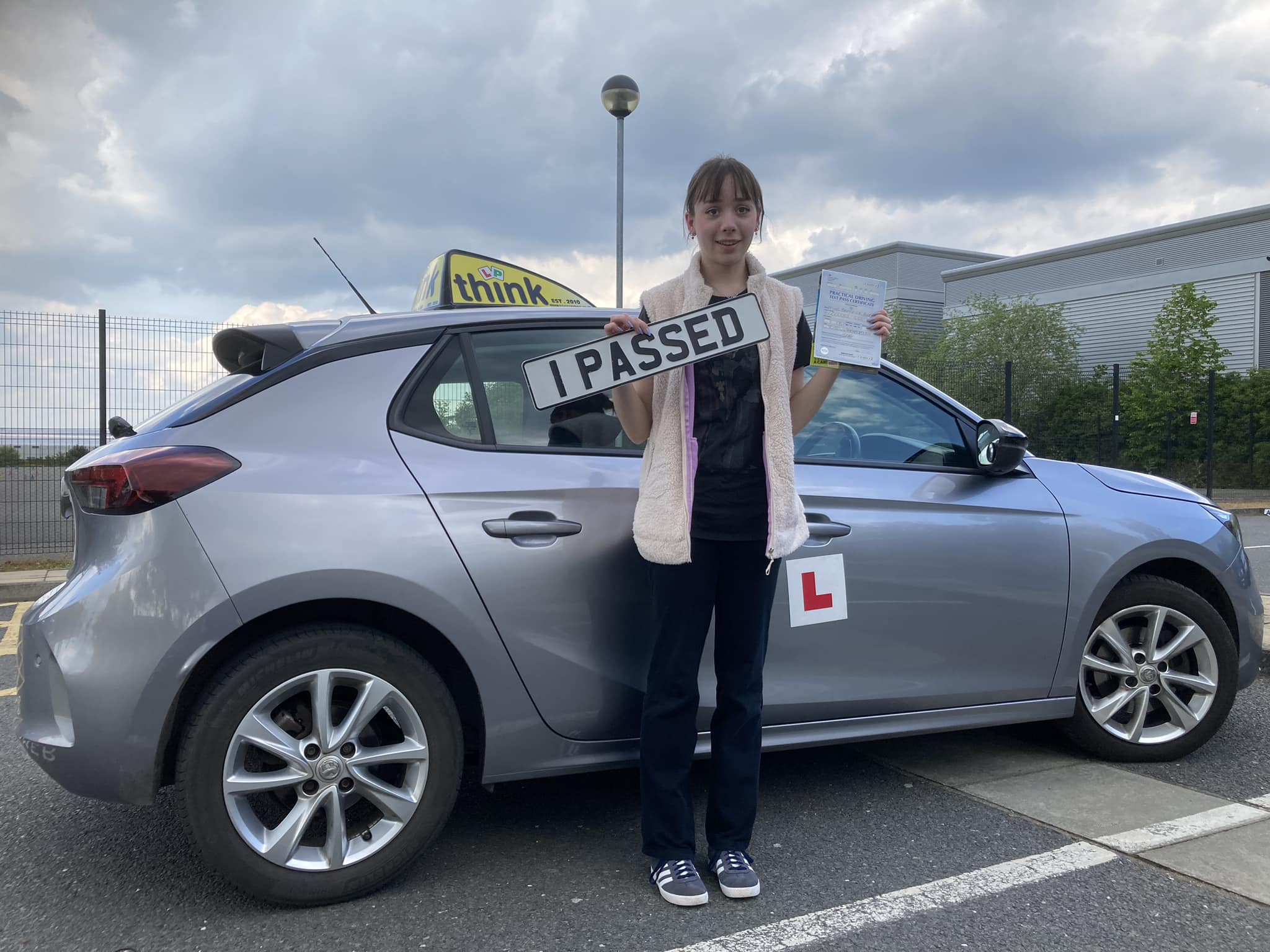 Driving School Hampshire pass Photo Passed with think driving school APRIL 2024 and left this 5 star review