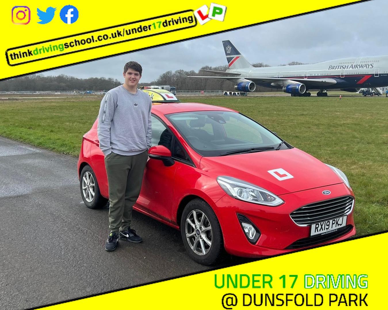 Driving School Hampshire pass Photo Passed with think driving school November 2022 and left this 5 star review
