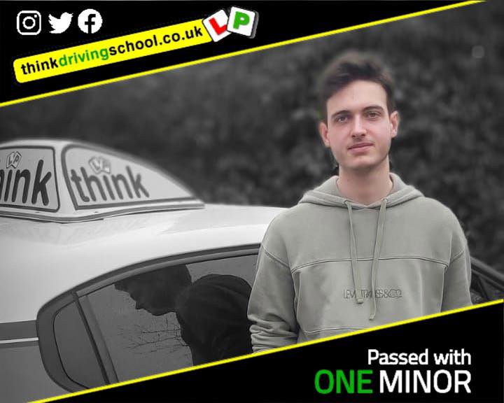 Passed with think driving school November 2022 and left this 5 star review