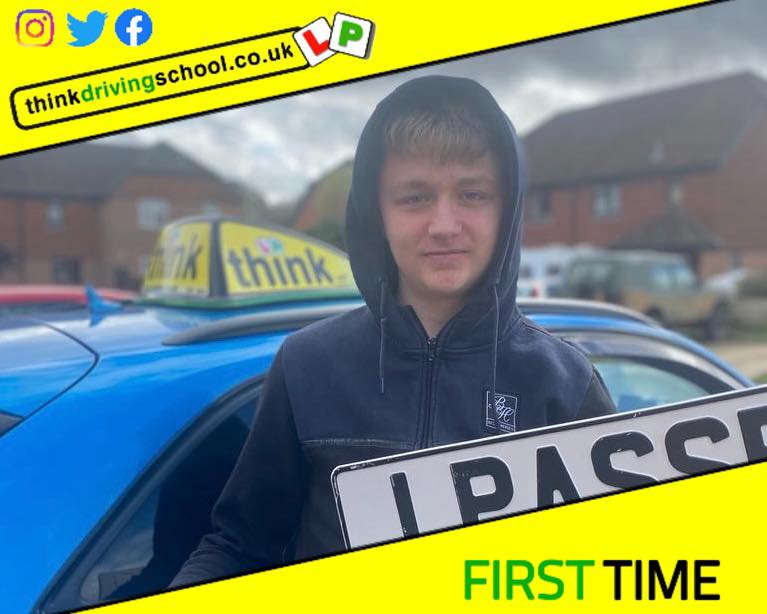 Driving School Hampshire pass Photo Passed with think driving school November 2022 and left this 5 star review
