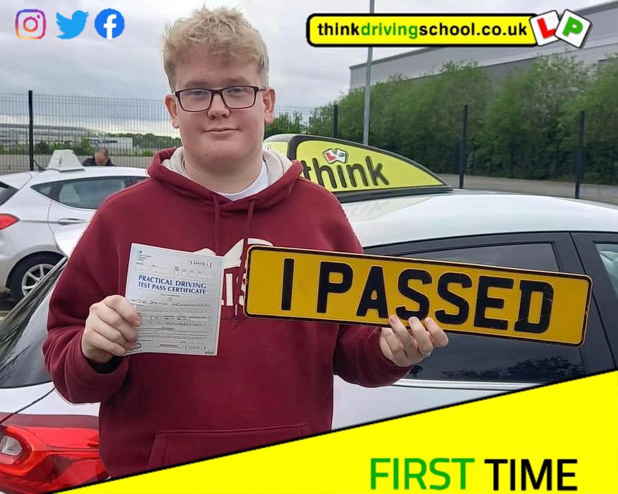Driving School Hampshire pass Photo Passed with think driving school May 2023 and left this 5 star review