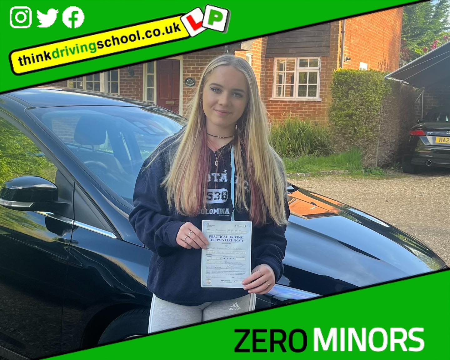 Passed with think driving school May 2023 and left this 5 star review