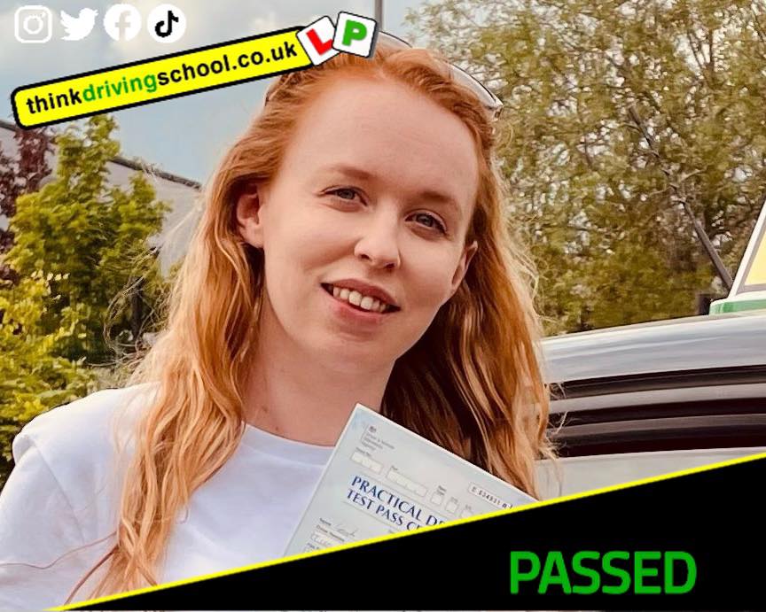 Driving School Hampshire pass Photo Passed with think driving school May 2023 and left this 5 star review