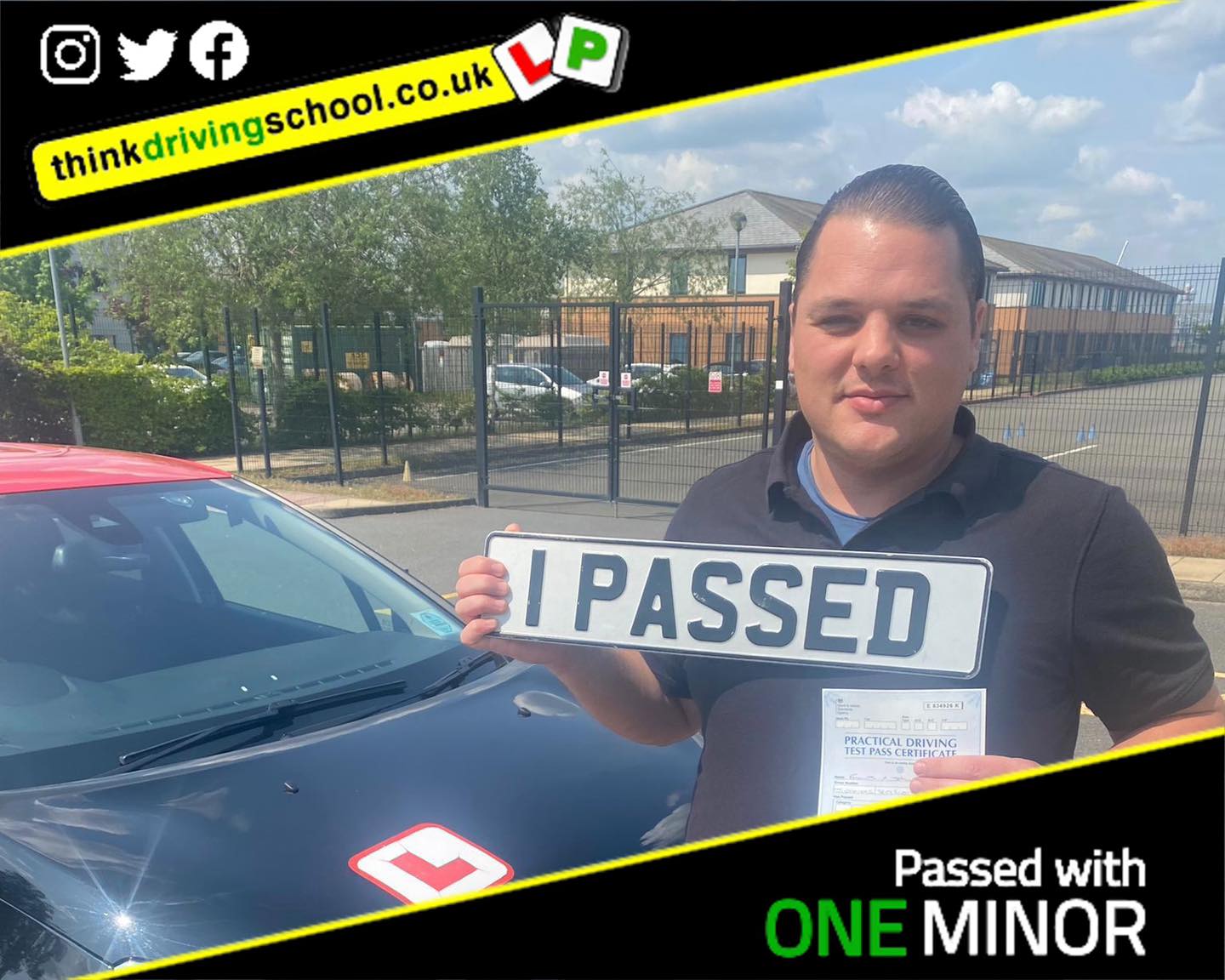 Passed with think driving school May 2023 and left this 5 star review