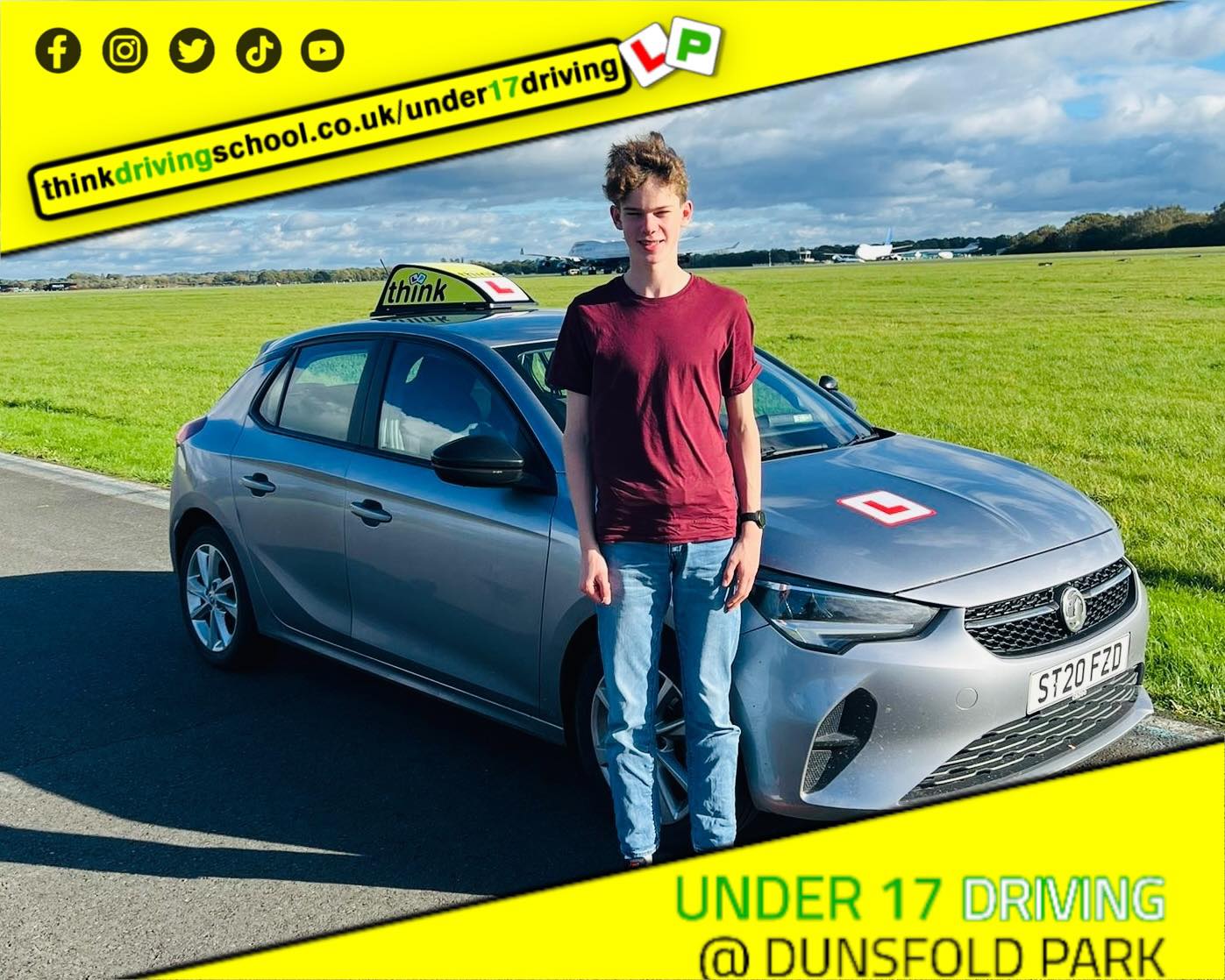 Driving School Hampshire pass Photo Passed with think driving school November 2023 and left this 5 star review
