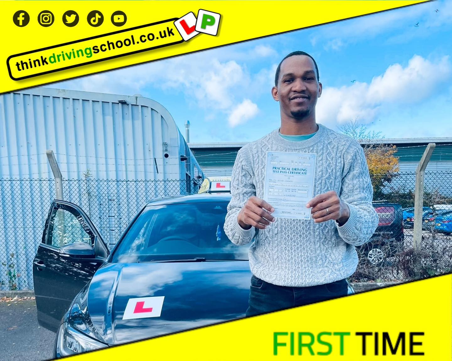 Passed with think driving school November 2023 and left this 5 star review