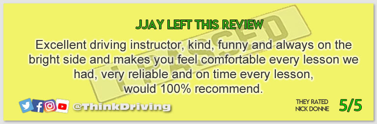 Driving School Hampshire pass Photo Passed with think driving school November 2023 and left this 5 star review