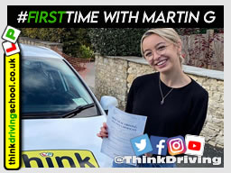 Passed with think driving school November 2021 and left this 5 star review