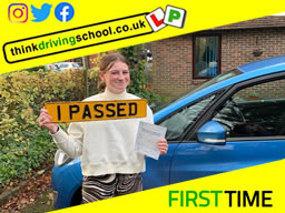 Passed with think driving school November 2021 and left this 5 star review