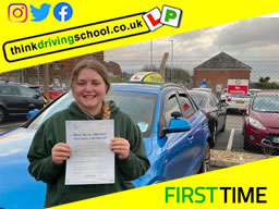 Passed with think driving school November 2021 and left this 5 star review