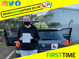 Passed with think driving school November 2021 and left this 5 star review