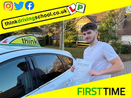 Passed with think driving school November 2021 and left this 5 star review
