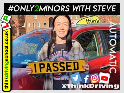 Passed with think driving school November 2021 and left this 5 star review