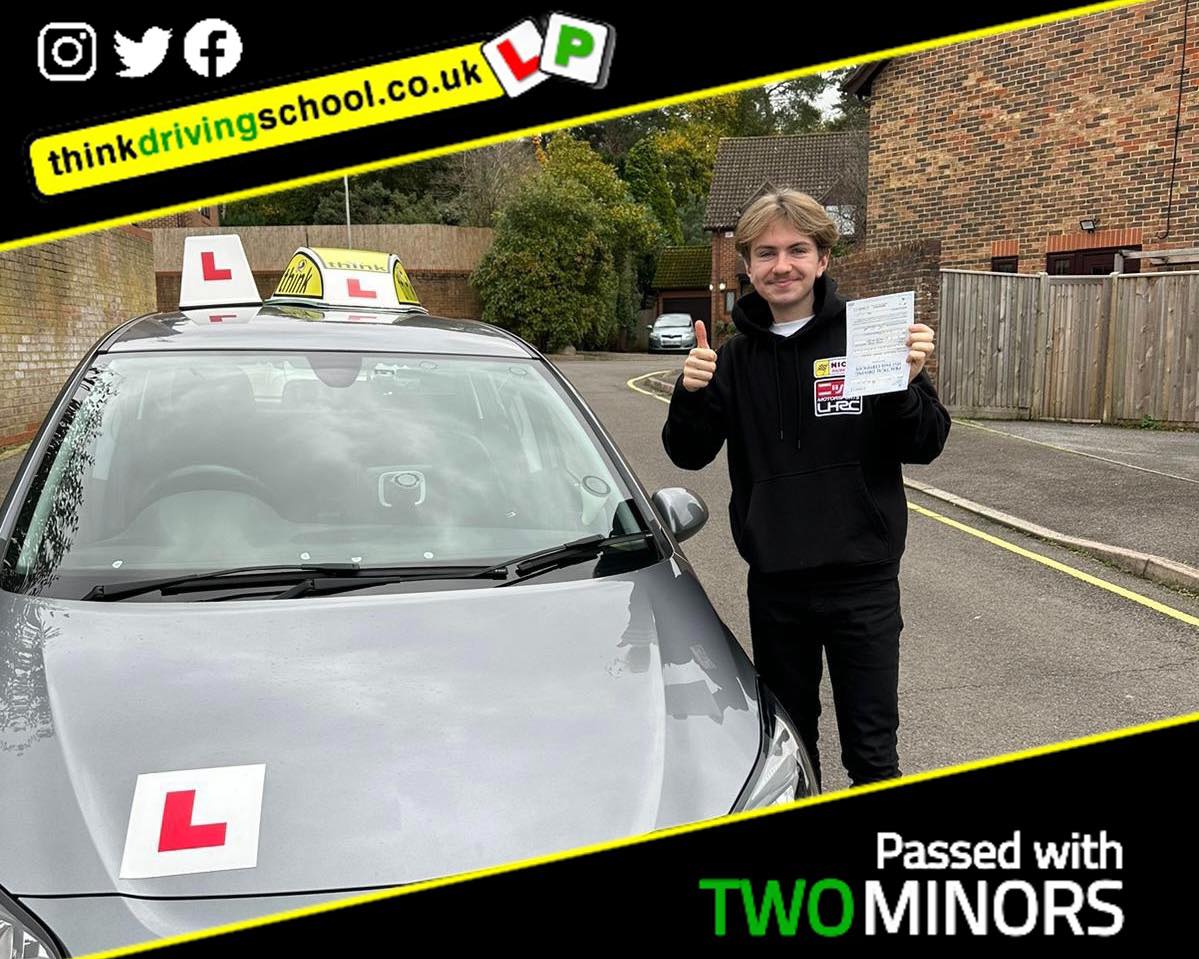 Passed with think driving school November 2022 and left this 5 star review