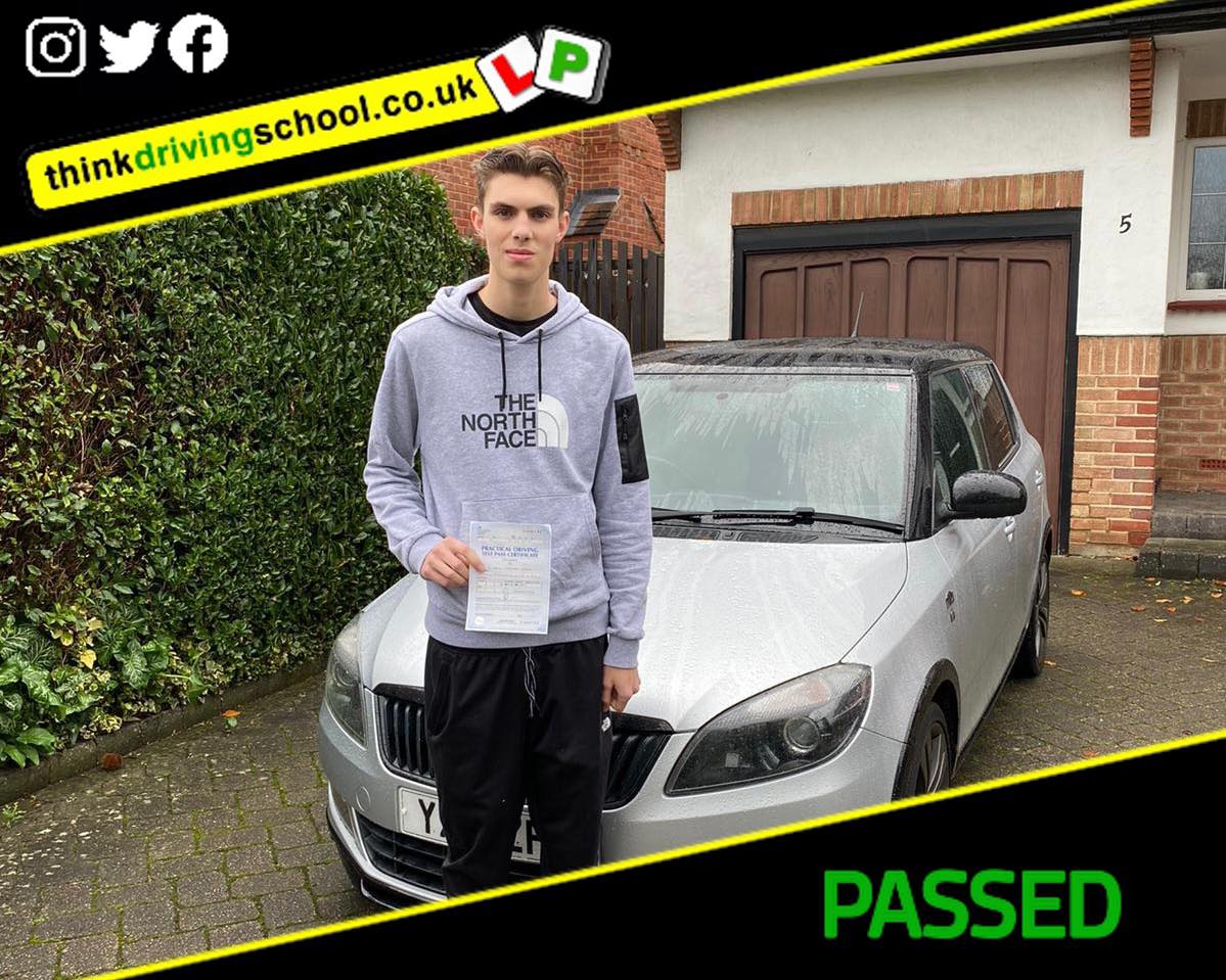 Passed with think driving school November 2022 and left this 5 star review