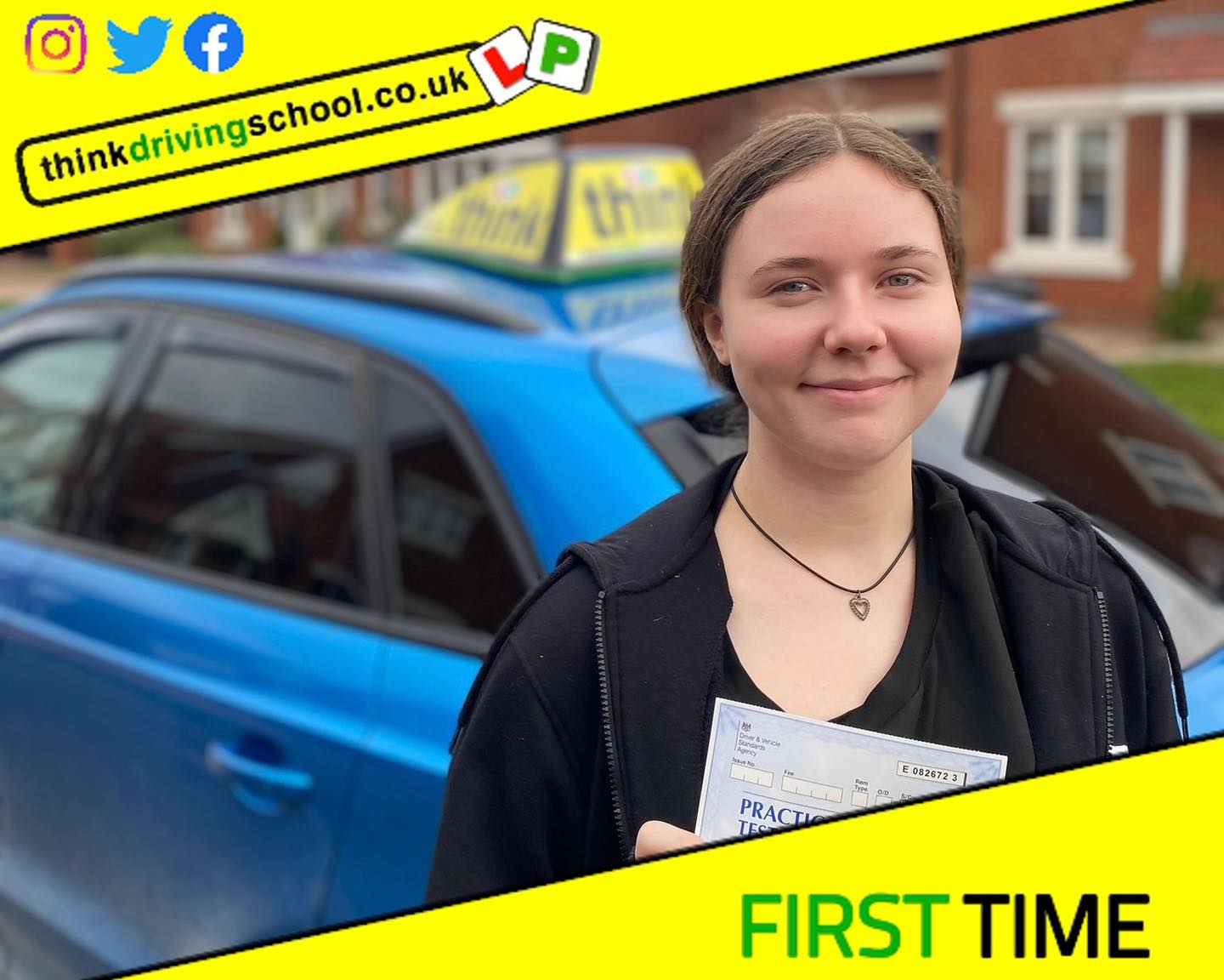 Passed with think driving school November 2022 and left this 5 star review
