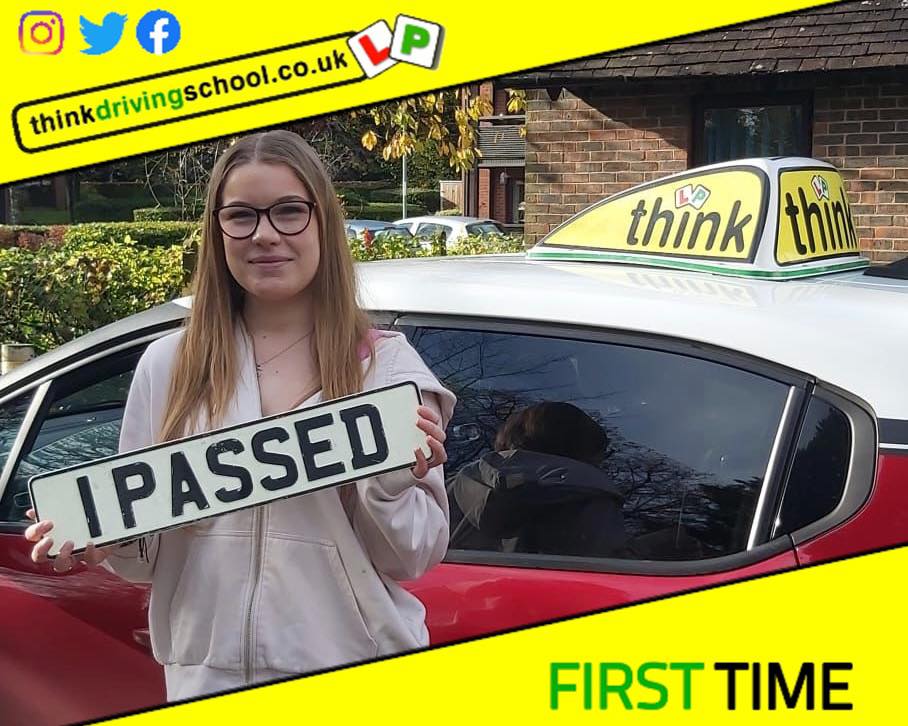 Passed with think driving school November 2022 and left this 5 star review