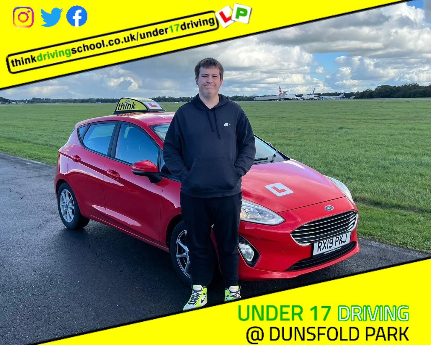 Driving School Hampshire pass Photo Passed with think driving school October 2023 and left this 5 star review