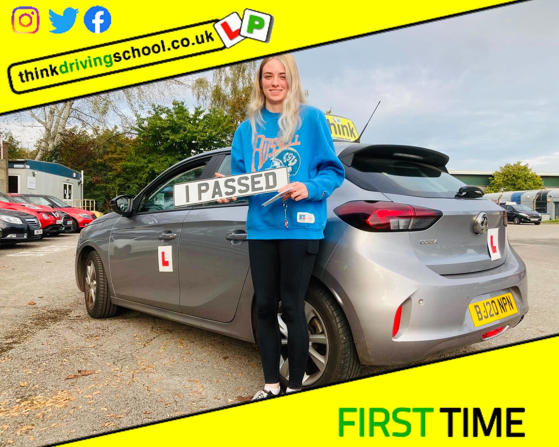 Passed with think driving school October 2023 and left this 5 star review