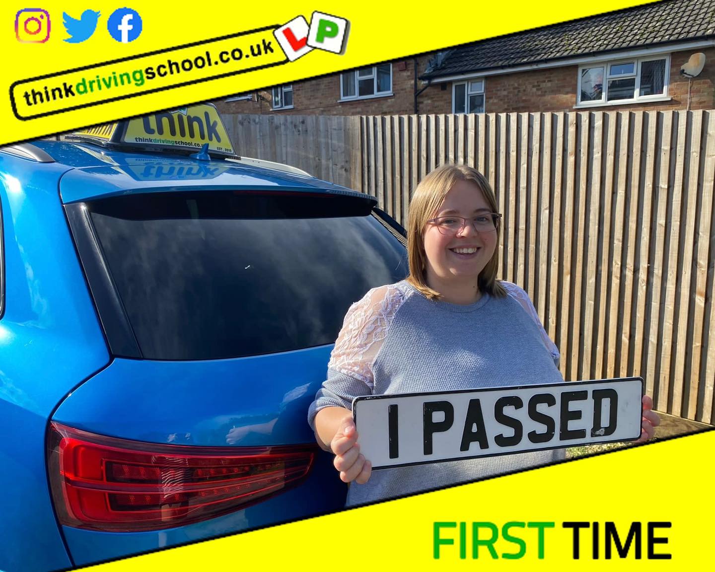 Passed with think driving school October 2023 and left this 5 star review
