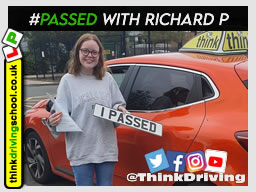 Passed with think driving school October 2021 and left this 5 star review