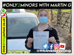 Passed with think driving school October 2021 and left this 5 star review