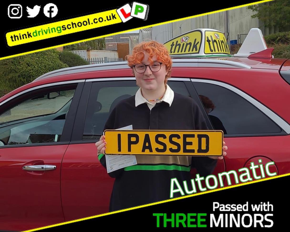Passed with think driving school October 2022 and left this 5 star review
