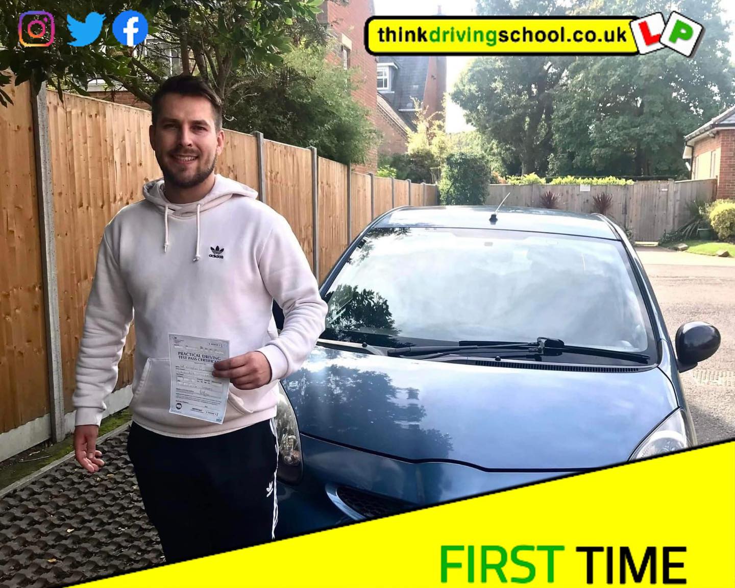 Passed with think driving school October 2022 and left this 5 star review