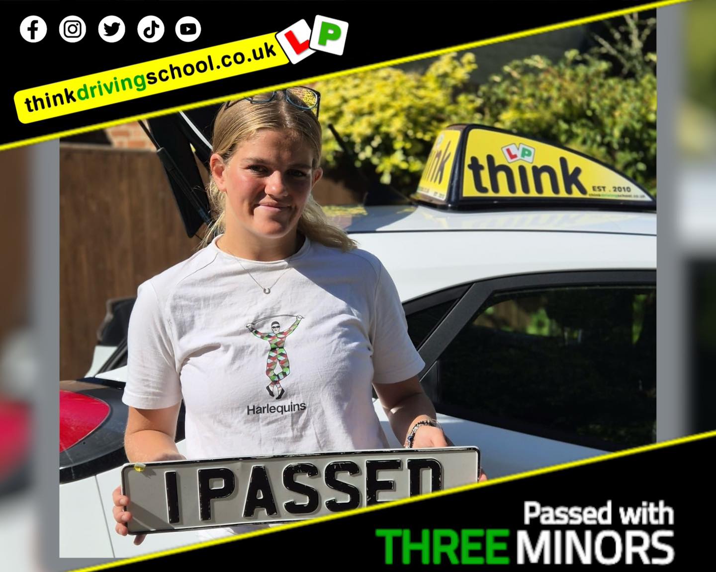 Passed with think driving school September 2024 and left this 5 star review