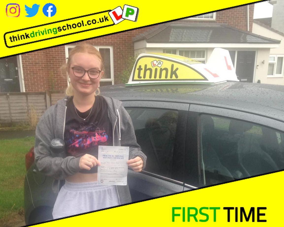 Passed with think driving school September 2022 and left this 5 star review