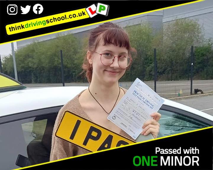 Passed with think driving school September 2022 and left this 5 star review