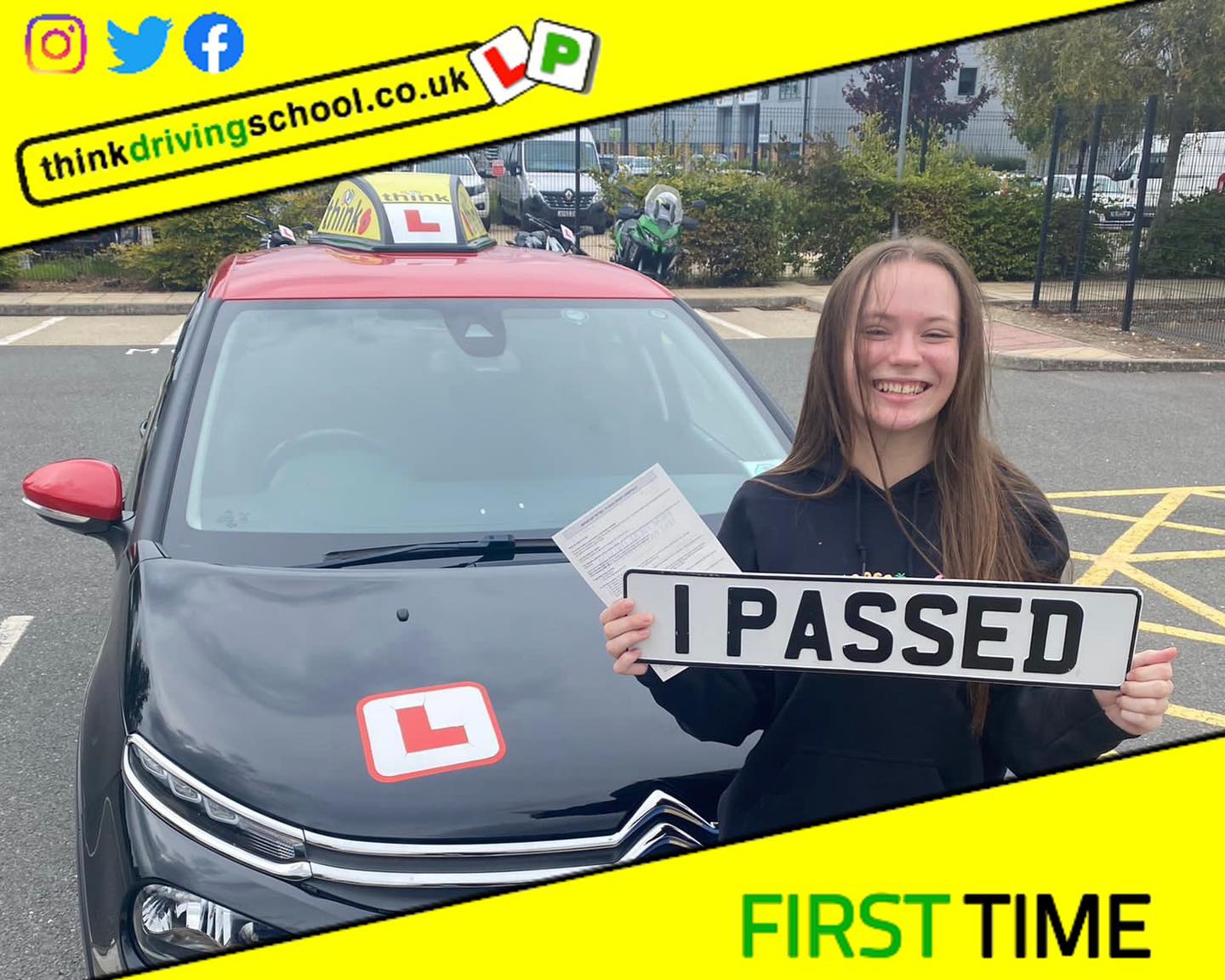 Passed with think driving school September 2022 and left this 5 star review