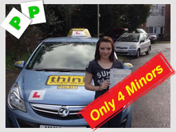 edith from liphook passed with think driving school and zero minors