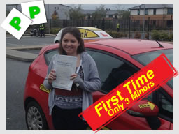 Happy think driving school learner on the day they passed 