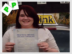 Happy think driving school learner on the day they passed 