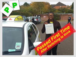 Happy think driving school learner on the day they passed 