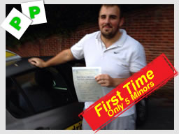 Happy think driving school learner on the day they passed 