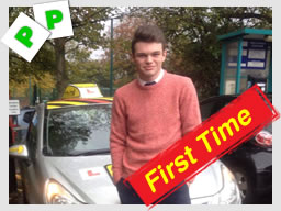 Happy think driving school learner on the day they passed 
