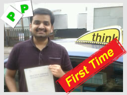Happy think driving school learner on the day they passed 