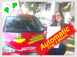 Happy think driving school learner on the day they passed 